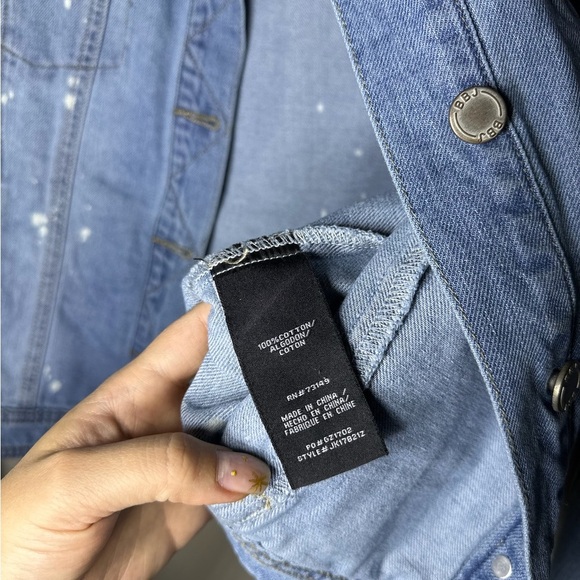 Boom Boom Jeans Denim Jacket Women’s Size Large - Picture 7 of 10